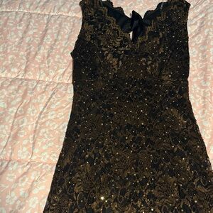 Elegant Black Lace Dress